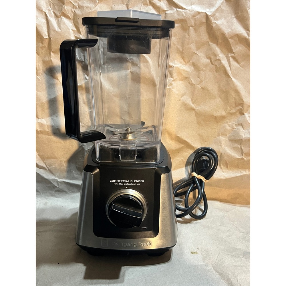 Wolfgang Puck 64oz Commercial Blender Silver Black Professional Variable Speed